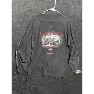 Harley Davidson New Castle PA Long Sleeve Pocket T-Shirt Mens Gray XL 0899